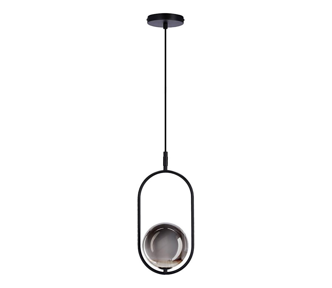 Żyrandol na lince CORDEL 1xG9/28W/230V czarny/dymny czarny