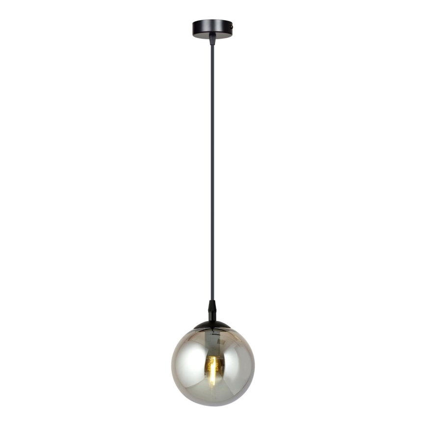Żyrandol na lince COSMO 1xE14/10W/230V śr. 14 cm czarny/szary