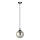 Żyrandol na lince COSMO 1xE14/10W/230V śr. 14 cm czarny/szary