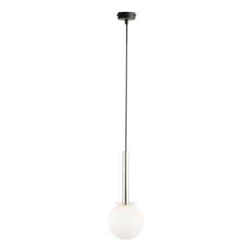 Żyrandol na lince DAISY 1xG9/12W/230V śr. 14 cm chrom błyszczący/czarny/biały