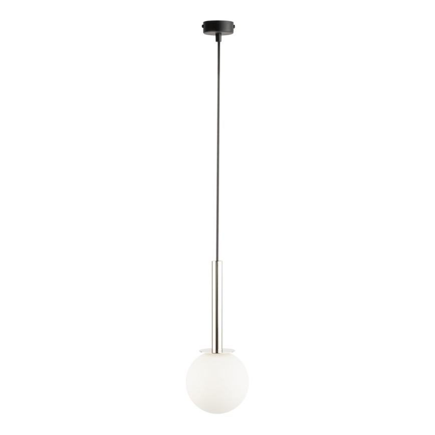 Żyrandol na lince DAISY 1xG9/12W/230V śr. 14 cm chrom błyszczący/czarny/biały