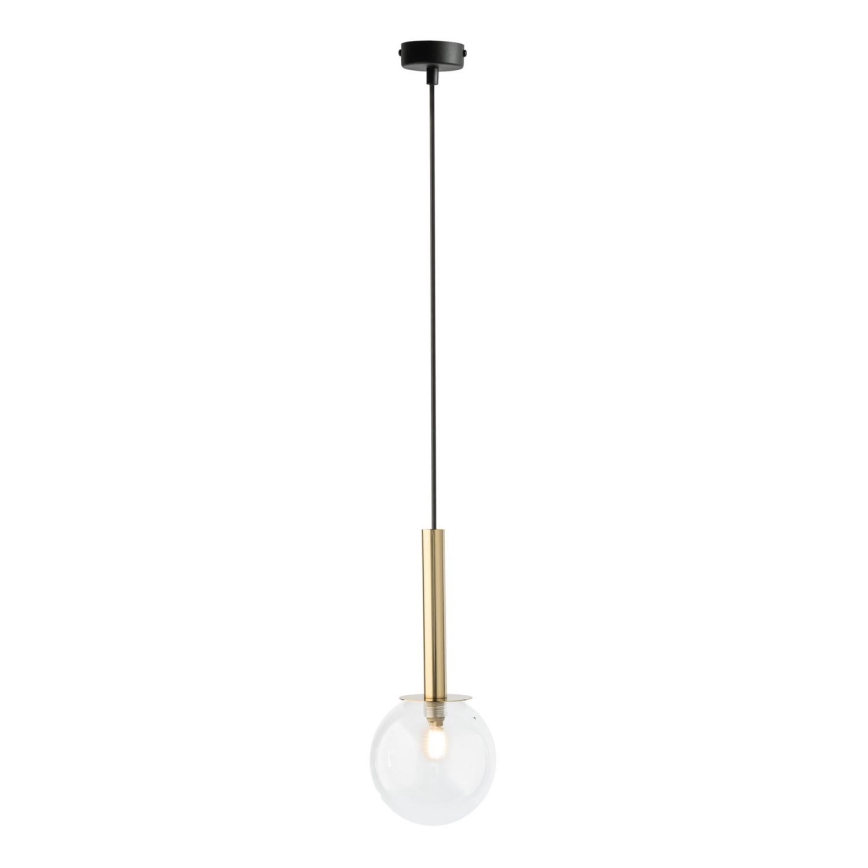 Żyrandol na lince DAISY 1xG9/12W/230V śr. 14 cm złoty/czarny/przezroczysty