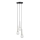 Żyrandol na lince DAISY 3xG9/12W/230V śr. 27 cm chrom błyszczący/czarny/biały