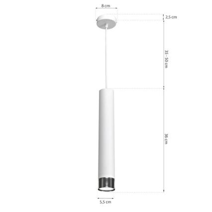 Żyrandol na lince DANI 1xGU10/8W/230V