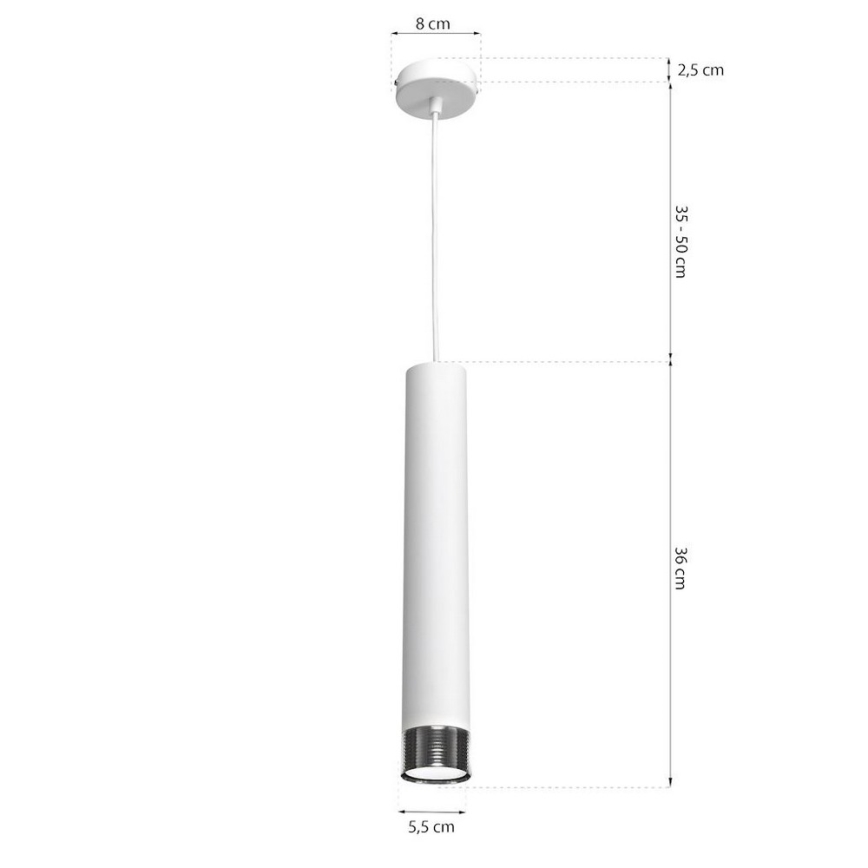Żyrandol na lince DANI 1xGU10/8W/230V