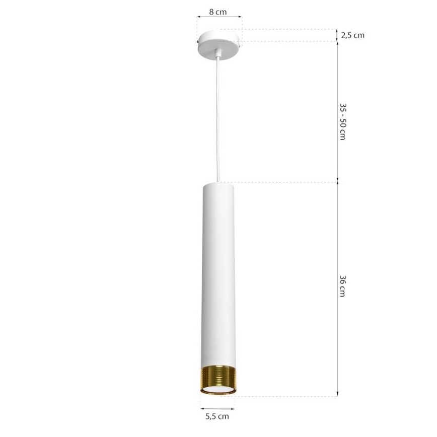 Żyrandol na lince DANI 1xGU10/8W/230V