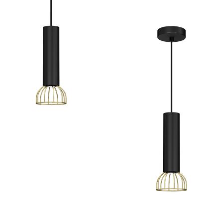 Żyrandol na lince DANTE 1xGU10/25W/230V czarny/złoty