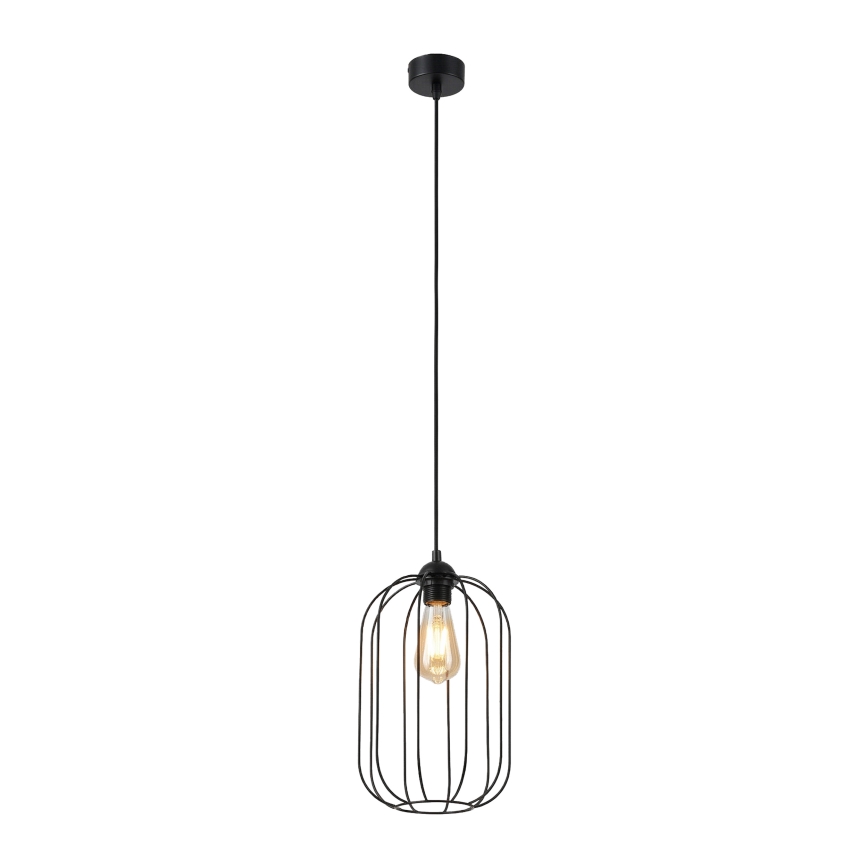 Żyrandol na lince DESTELLO 1xE27/15W/230V śr. 21 cm czarny