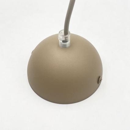 Żyrandol na lince DESTELLO 1xE27/15W/230V, śr. 33 cm, beżowy