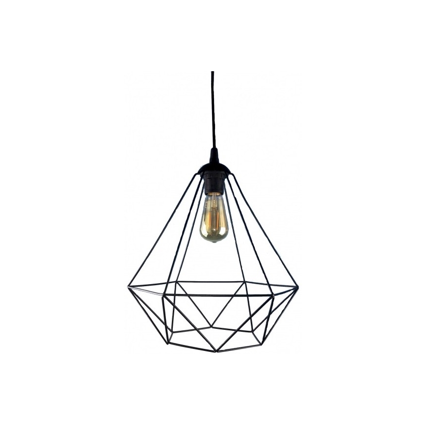 Żyrandol na lince DIAMOND 1xE27/60W/230V czarne