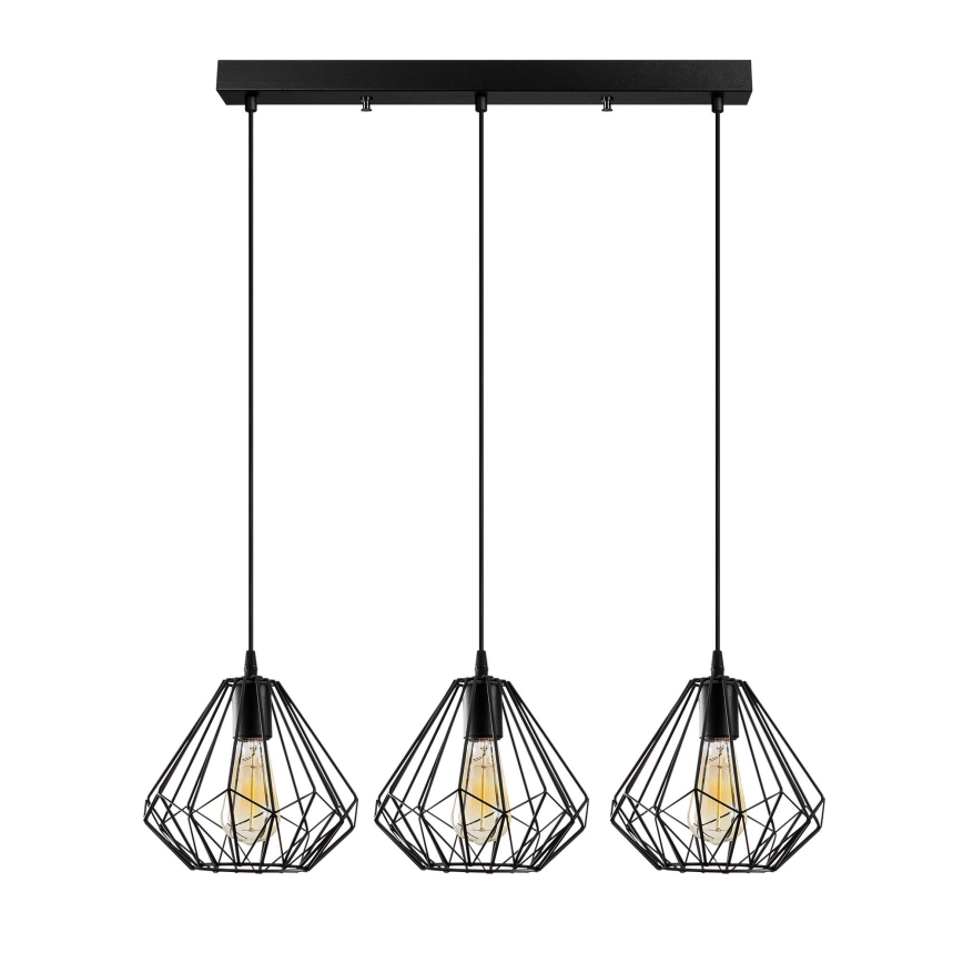 Żyrandol na lince DIAMOND 3xE27/100W/230V
