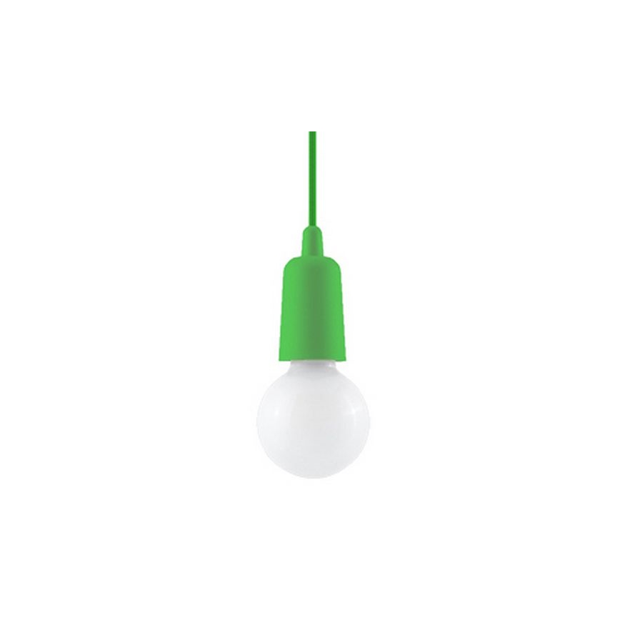 Żyrandol na lince DIEGO 1xE27/60W/230V zielony