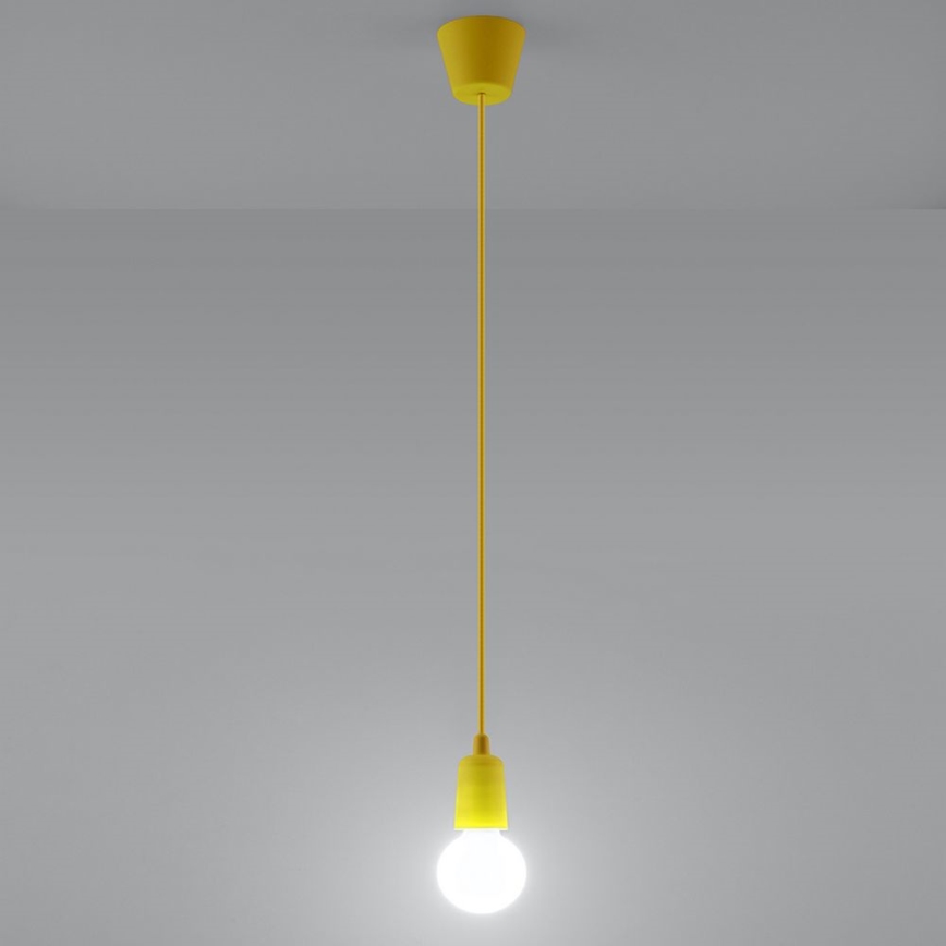 Żyrandol na lince DIEGO 1xE27/60W/230V żółty