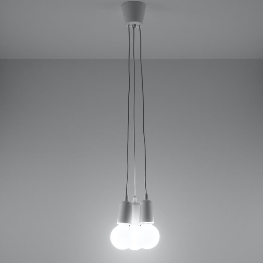 Żyrandol na lince DIEGO 3xE27/60W/230V