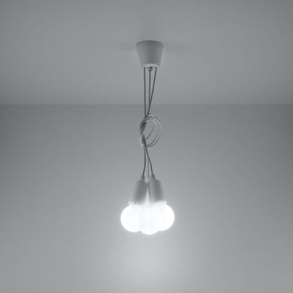 Żyrandol na lince DIEGO 3xE27/60W/230V
