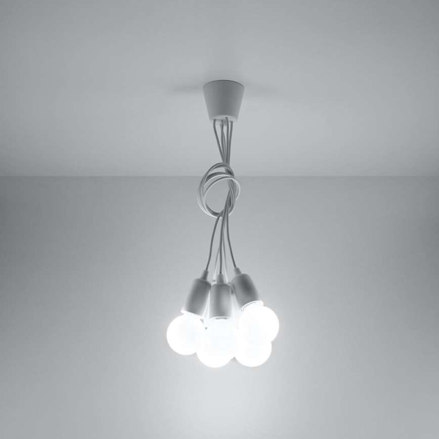 Żyrandol na lince DIEGO 5xE27/60W/230V