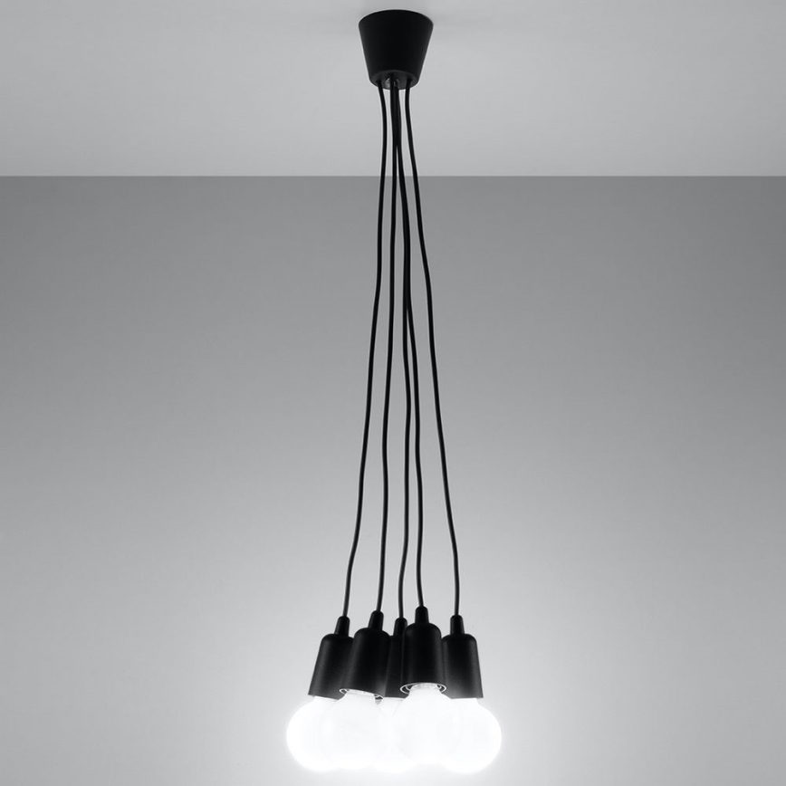 Żyrandol na lince DIEGO 5xE27/60W/230V