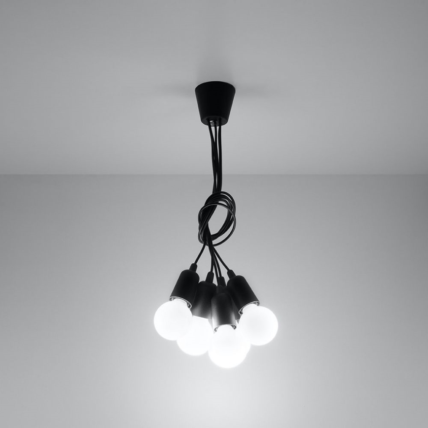 Żyrandol na lince DIEGO 5xE27/60W/230V