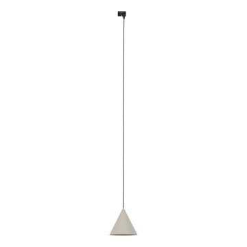 Żyrandol na lince do 1-fazowego systemu szynowego CONO 1xE27/15W/230V czarny/beżowy