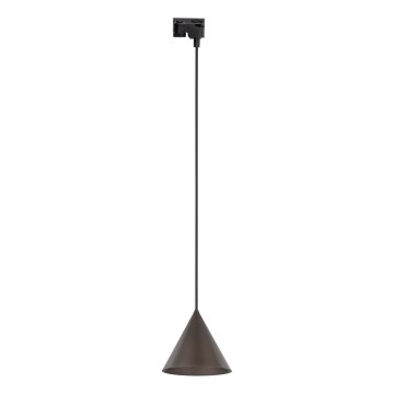 Żyrandol na lince do 1-fazowego systemu szynowego CONO 1xE27/15W/230V czarny/brązowy