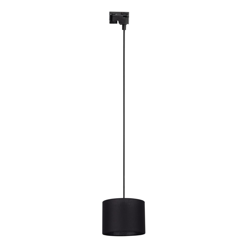 Żyrandol na lince do 1-fazowego systemu szynowego TRACER 1xE27/15W/230V śr. 20 cm czarny