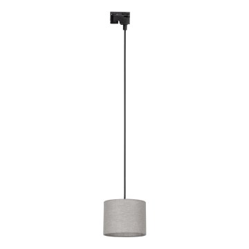 Żyrandol na lince do 1-fazowego systemu szynowego TRACER 1xE27/15W/230V śr. 20 cm czarny/szary