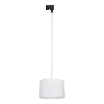 Żyrandol na lince do 1-fazowego systemu szynowego TRACER 1xE27/15W/230V śr. 30 cm czarny/biały