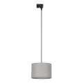 Żyrandol na lince do 1-fazowego systemu szynowego TRACER 1xE27/15W/230V śr. 30 cm czarny/szary