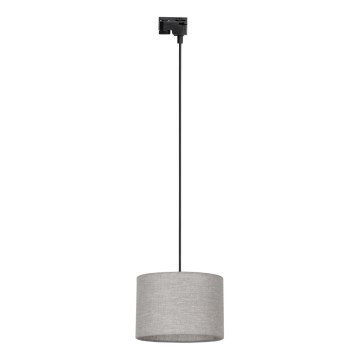Żyrandol na lince do 1-fazowego systemu szynowego TRACER 1xE27/15W/230V śr. 30 cm czarny/szary