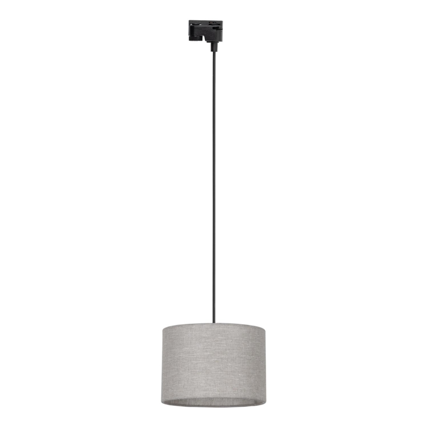 Żyrandol na lince do 1-fazowego systemu szynowego TRACER 1xE27/15W/230V śr. 30 cm czarny/szary
