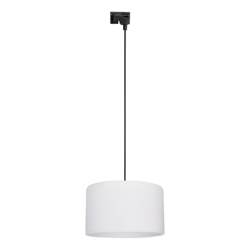 Żyrandol na lince do 1-fazowego systemu szynowego TRACER 1xE27/15W/230V śr. 38 cm czarny/biały