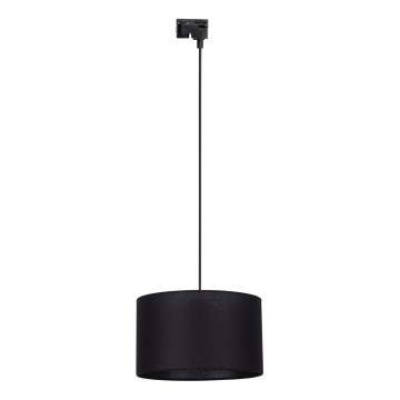 Żyrandol na lince do 1-fazowego systemu szynowego TRACER 1xE27/15W/230V śr. 38 cm czarny