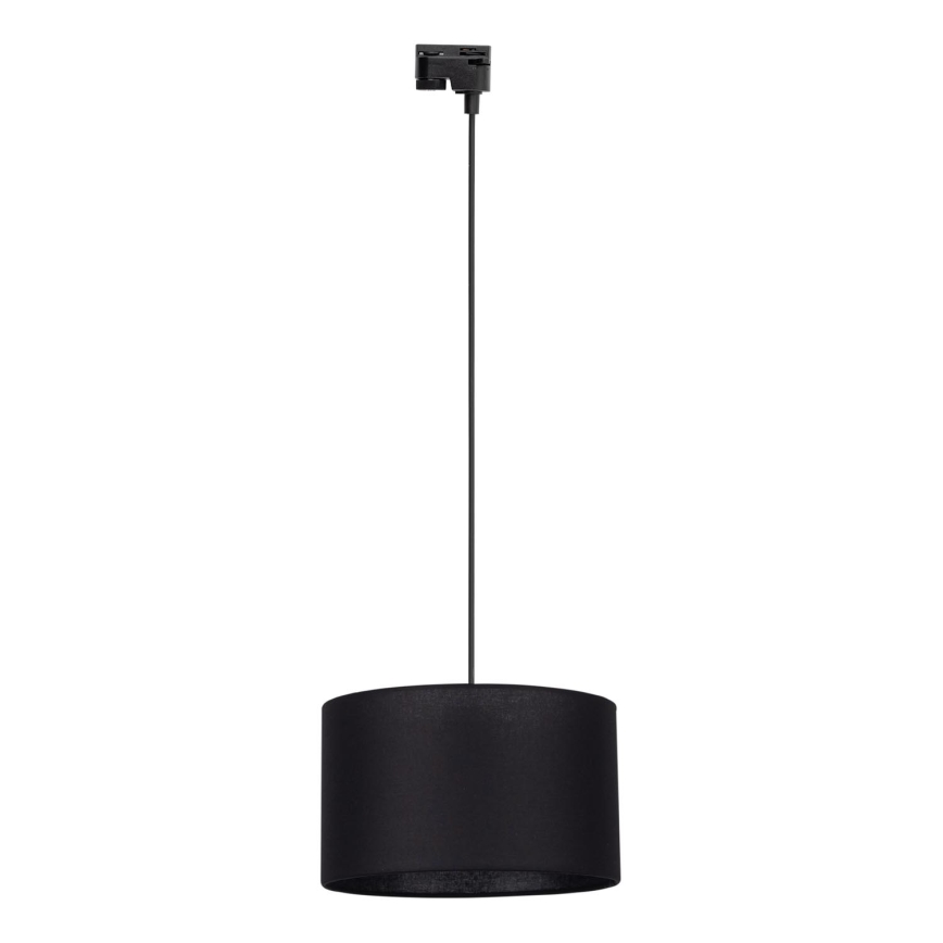 Żyrandol na lince do 1-fazowego systemu szynowego TRACER 1xE27/15W/230V śr. 38 cm czarny