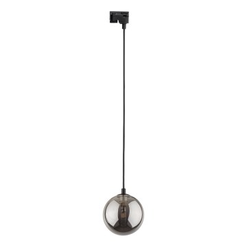 Żyrandol na lince do 1-fazowego systemu szynowego TRACER 1xG9/8W/230V czarny/dymny czarny