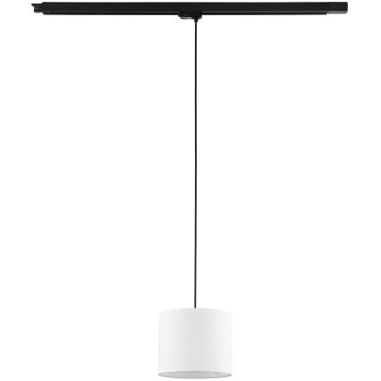 Żyrandol na lince do 3-fazowego systemu szynowego TRACER 1xE27/15W/230V śr. 20 cm czarny/biały