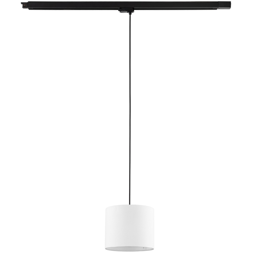 Żyrandol na lince do 3-fazowego systemu szynowego TRACER 1xE27/15W/230V śr. 20 cm czarny/biały
