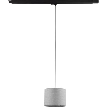 Żyrandol na lince do 3-fazowego systemu szynowego TRACER 1xE27/15W/230V śr. 20 cm czarny/szary