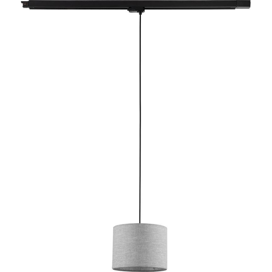 Żyrandol na lince do 3-fazowego systemu szynowego TRACER 1xE27/15W/230V śr. 20 cm czarny/szary