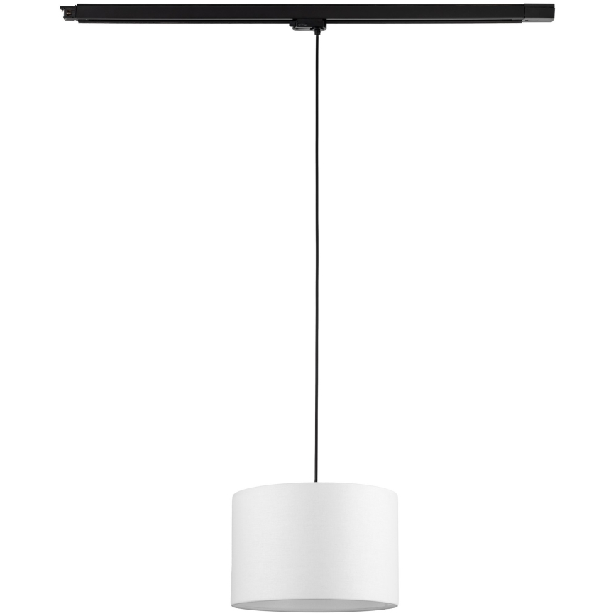 Żyrandol na lince do 3-fazowego systemu szynowego TRACER 1xE27/15W/230V śr. 30 cm czarny/biały