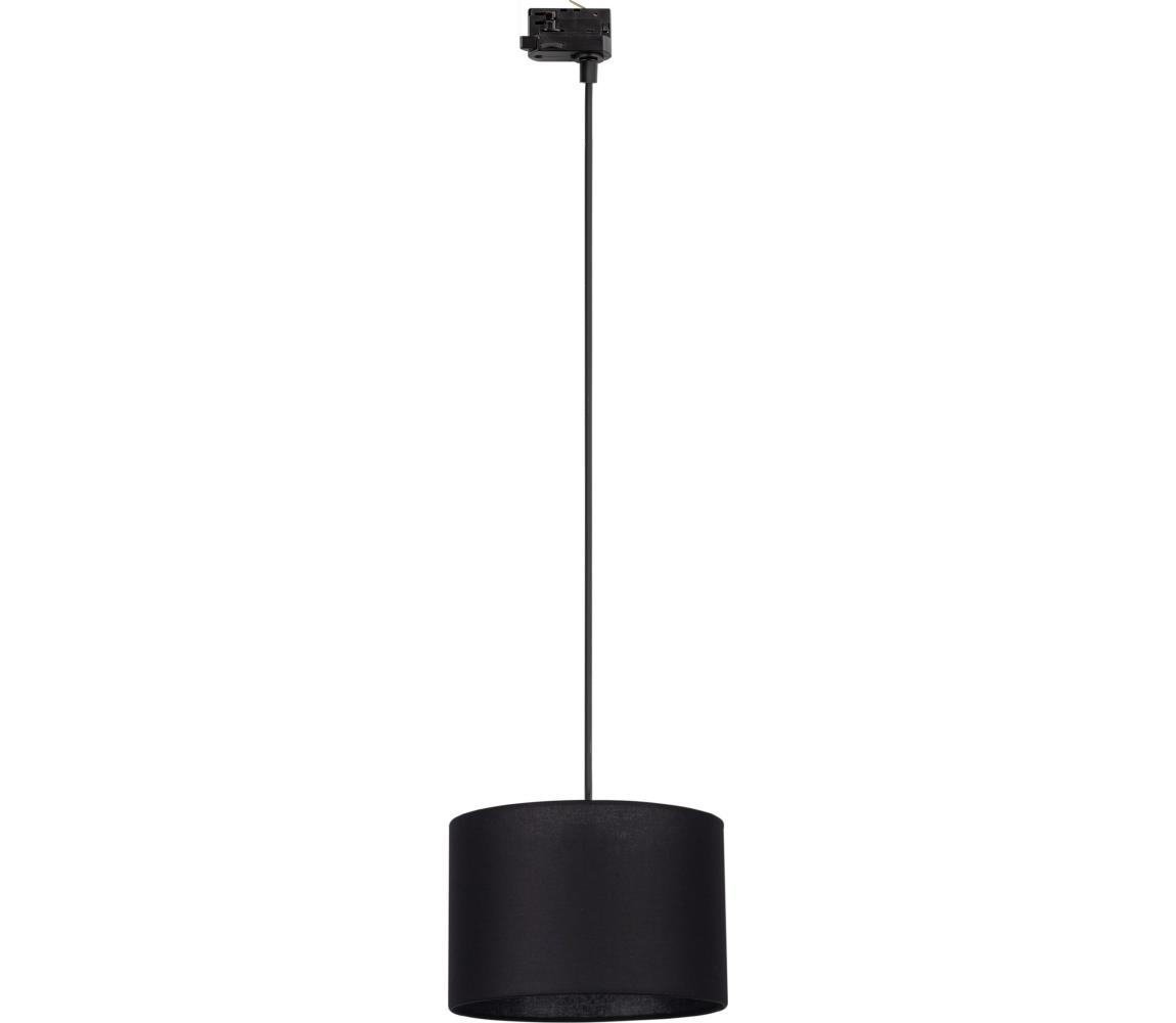 Żyrandol na lince do 3-faz. syst. szynowego TRACER 1xE27/15W/230V śr. 30 cm czarny