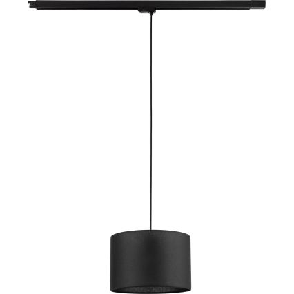 Żyrandol na lince do 3-fazowego systemu szynowego TRACER 1xE27/15W/230V śr. 30 cm czarny