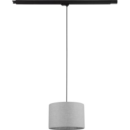 Żyrandol na lince do 3-fazowego systemu szynowego TRACER 1xE27/15W/230V śr. 30 cm czarny/szary