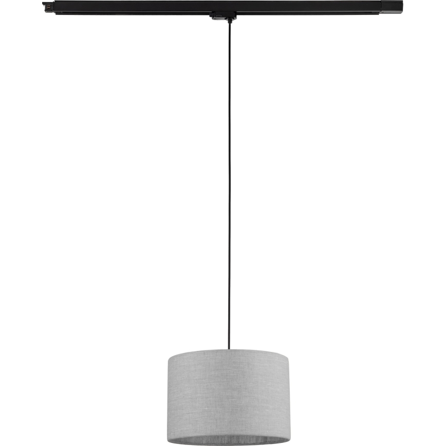 Żyrandol na lince do 3-fazowego systemu szynowego TRACER 1xE27/15W/230V śr. 30 cm czarny/szary
