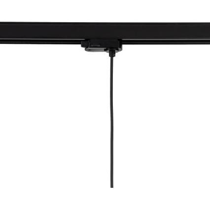 Żyrandol na lince do 3-fazowego systemu szynowego TRACER 1xE27/15W/230V śr. 30 cm czarny/szary