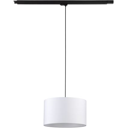 Żyrandol na lince do 3-fazowego systemu szynowego TRACER 1xE27/15W/230V śr. 38 cm czarny/biały