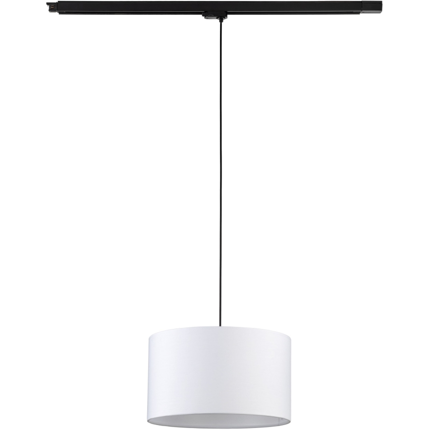 Żyrandol na lince do 3-fazowego systemu szynowego TRACER 1xE27/15W/230V śr. 38 cm czarny/biały
