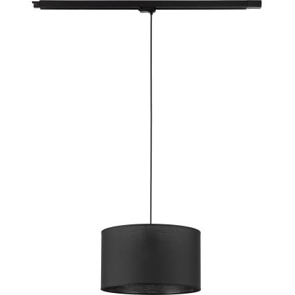 Żyrandol na lince do 3-fazowego systemu szynowego TRACER 1xE27/15W/230V śr. 38 cm czarny