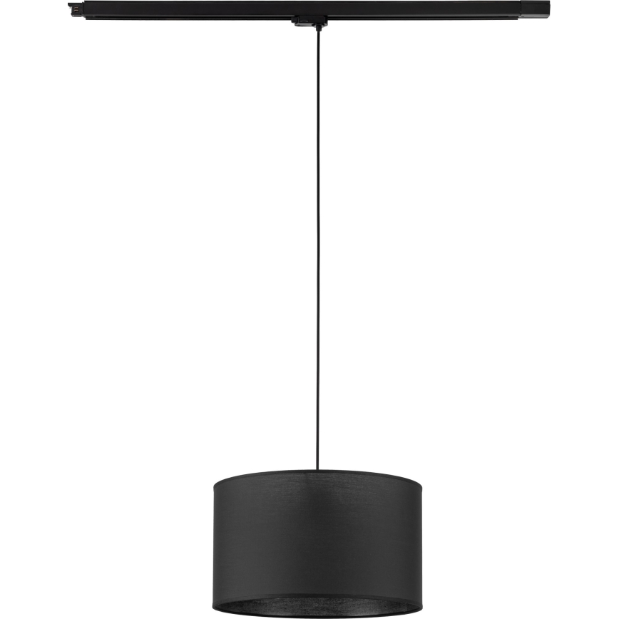 Żyrandol na lince do 3-fazowego systemu szynowego TRACER 1xE27/15W/230V śr. 38 cm czarny
