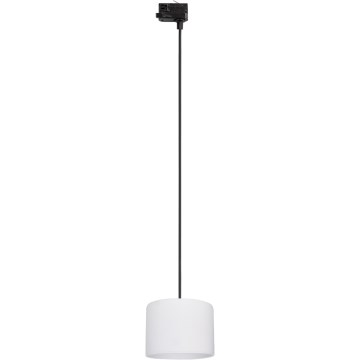 Żyrandol na lince do 3-fazowego systemu szynowego TRACER 1xE27/15W/230V śr. 20 cm czarny/biały