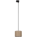 Żyrandol na lince do 3-fazowego systemu szynowego TRACER 1xE27/15W/230V śr. 20 cm czarny/brązowy